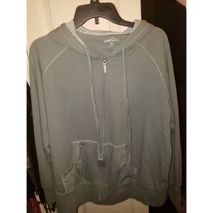 Eddie Bauer Womens XXL green Hoodie